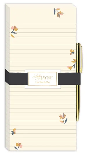 Listpad Mag Blooms Ditsy Cream