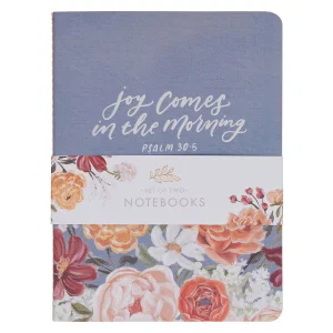 Notebook Set Medium 2pc Blue Pink Floral