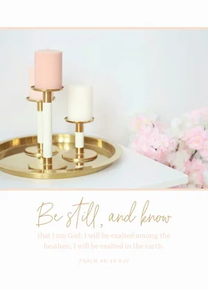 Wrting Tablet Tier Candles Be Still