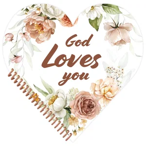 God Loves You Shaped Notebook