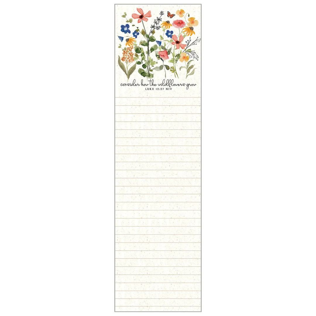 Image of Magnetic List Pad – Wildflowers Grow