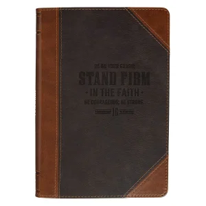 Journal Classic Two-tone Brown Stand Firm 1 Cor. 16:13