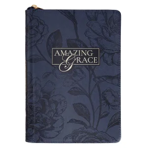 Journal Classic Zip Navy Amazing Grace