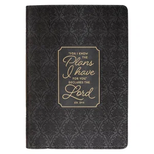 Journal Classic Black For I Know The Plans Jer. 29:11