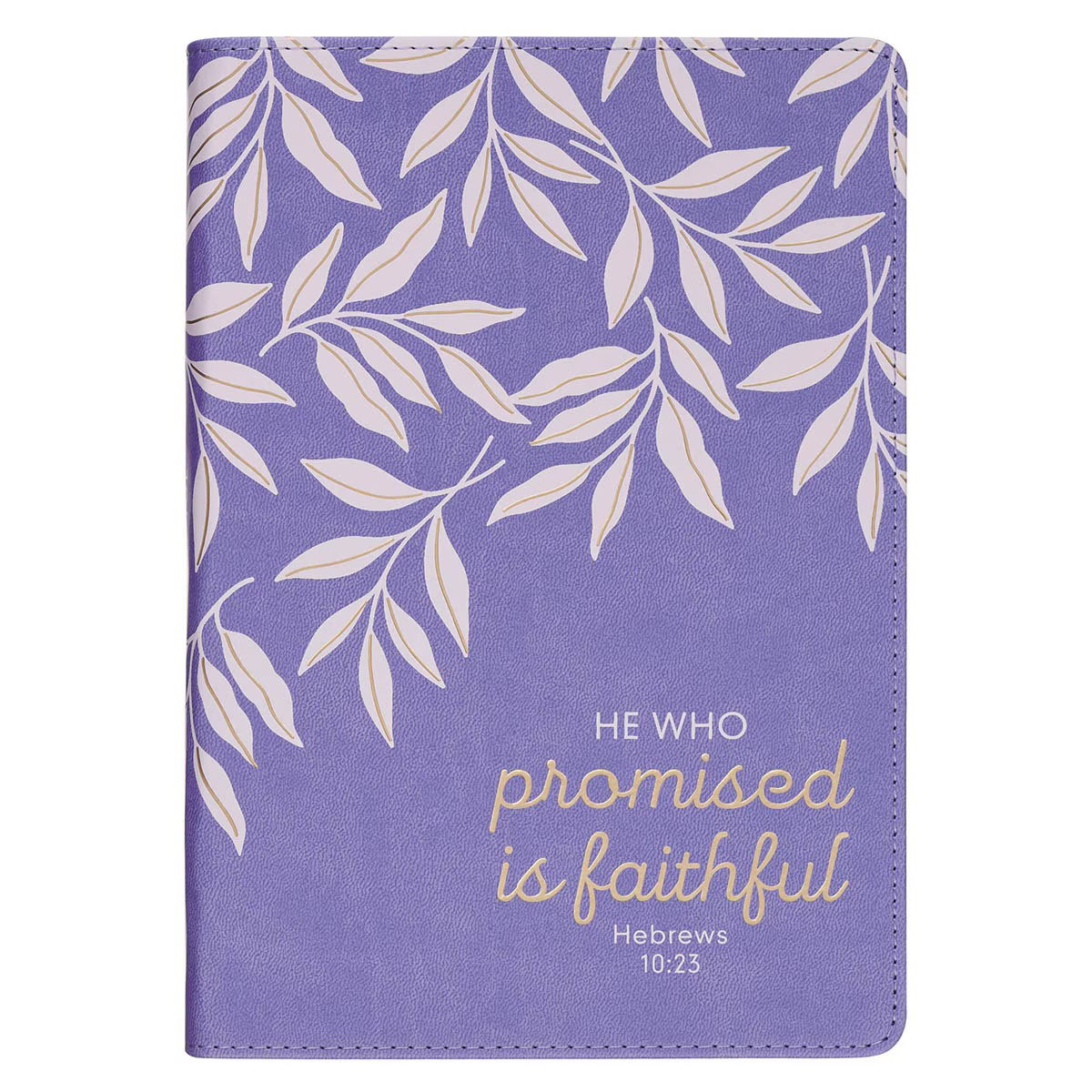 Image of Journal Classic Purple He Who Promised Is Faithful Heb. 10:23