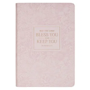Journal Classic Pink Bless You And Keep You Num. 6:24