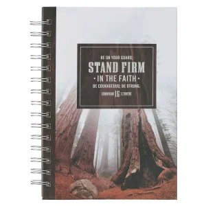 Journal Spiral Brown Stand Firm In The Faith 1 Cor. 16:13
