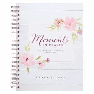 Prompted Hardcover Wirebound Prayer Journal White for Women