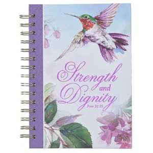 Journal Wirebound Purple Strength and Dignity Prov. 31:25
