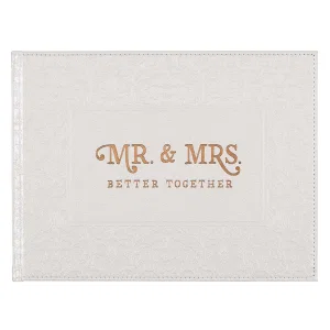 Guest Book White/Gold Mr. & Mrs. Better Together