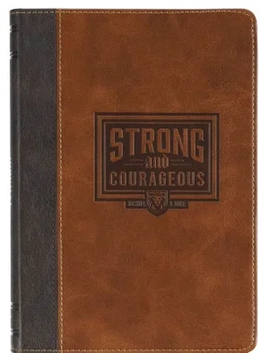 Journal Classic Brown Strong and Courageous Josh. 1:9