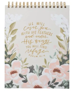 Wirebound Notepad He Will Cover You Ps. 91:4