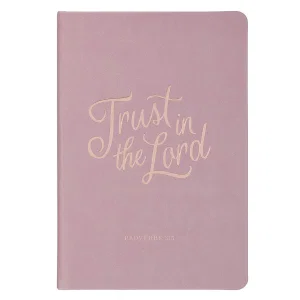 Journal Hardcover Purple Trust In The Lord Prov. 3:5