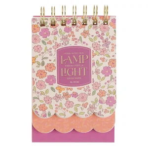 Spiral Notepad SM Pink Floral Your Word Is A Lamp To My Feet Ps. 119:105