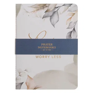Prayer Notebook Set 2 pc Pray More Worry Less