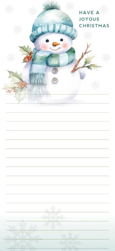 Image of Joyous Christmas Magnetic Notepad