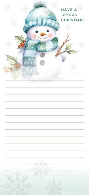 Joyous Christmas Magnetic Notepad