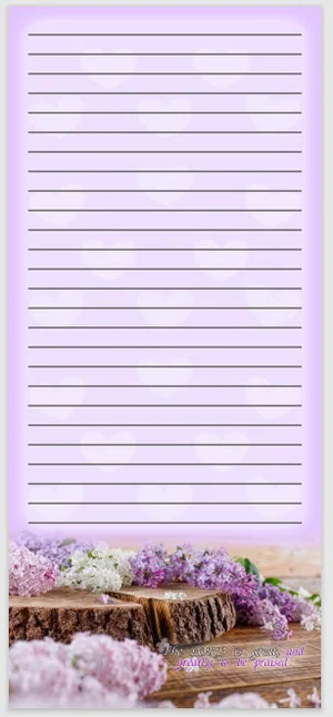 Lilac Magnetic Notepad