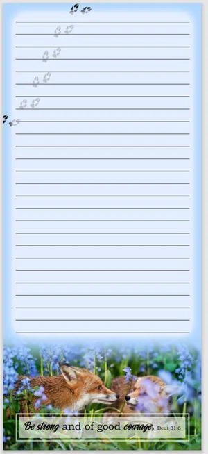 Fox Magnetic Notepad