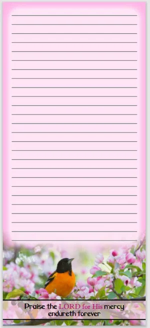 Oriole Magnetic Notepad
