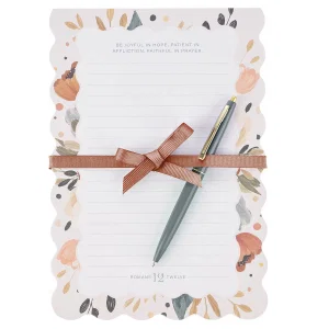 Notepad Tear-off w/pen Joyful, Patient, Faithful Rom. 12:12