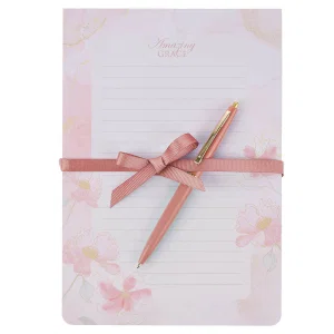 Notepad Tear-off w/pen Amazing Grace