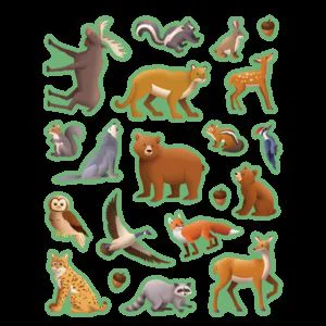 Woodland Animals Stickers