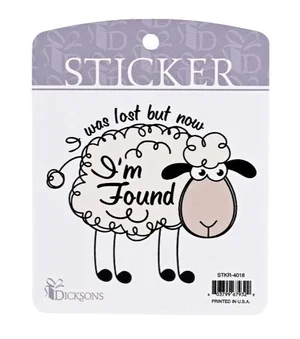 Sticker Sheep I Was Lost But Now Am Found