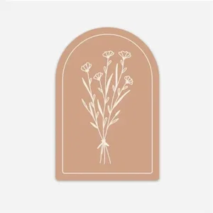 Floral Arch Sticker - Peach