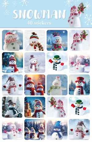 Snowman Stickers 40 pk