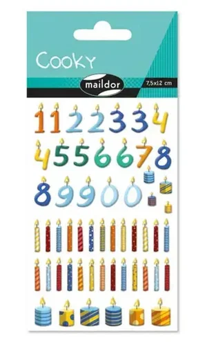 Cooky Stickers Candles