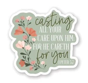 Casting Care Flowers Sticker