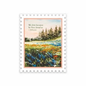 1 John 4:19 Stamp Sticker