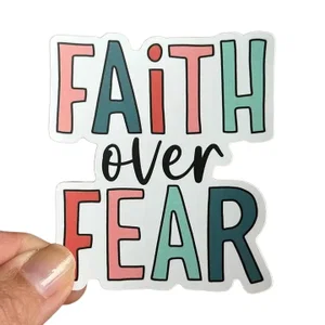 Faith Over Fear | Christian Sticker