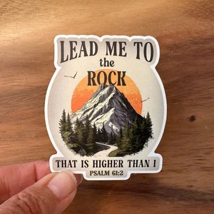 Lead Me To the Rock | Christian Sticker