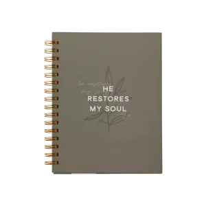 He Restores My Soul Hardcover Journal