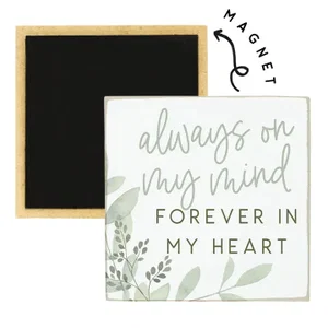 On My Mind Leaves - Square Magnets