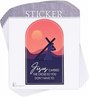 Sticker Jesus Carried The Cross