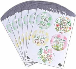 Sticker Multi Colour Pastels He Is Risen