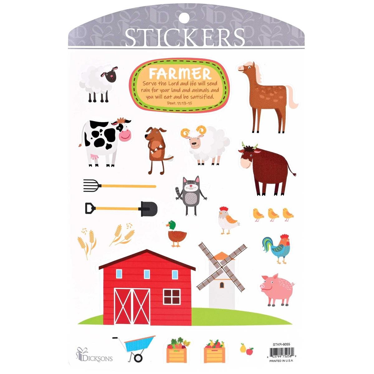 Image of Sticker Barnyard Animal Collection