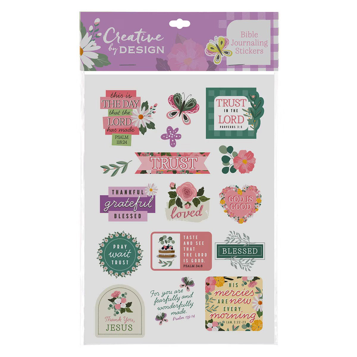 Image of Stickers This Is The Day Bible Journaling 3 sheets