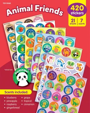 Animal Friends Smelly Stickers Variety Pack