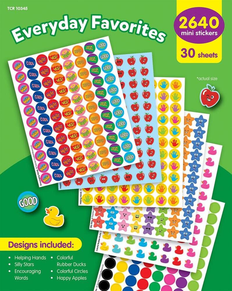 Image of Everyday Favorites Mini Stickers Variety Pack