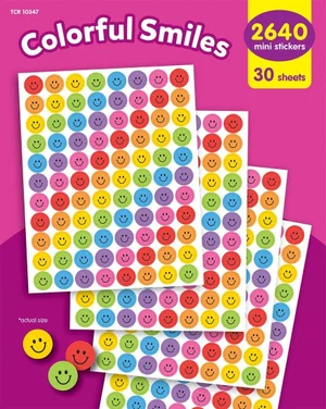Colourful Smiles Mini Stickers Value Pack