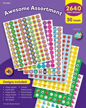 Awesome Assortment Mini Stickers Variety Pack