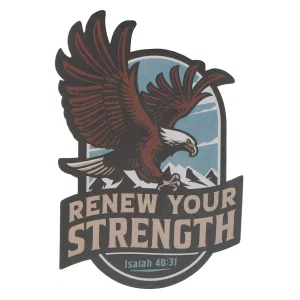 Sticker Vinyl Renew Your Strength Isa. 40:31