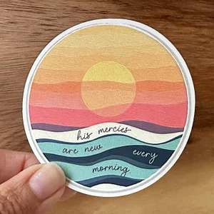 His Mercies Are New Every Morning | Christian Sticker Bible