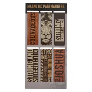 Strong & Courageous Magnetic Bookmark Set - Joshua 1:9