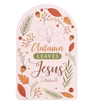 Pocketcard Autumn Leaves Jesus