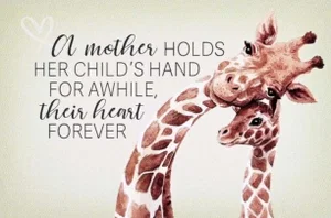 Itty Bitty Card A Mother Holds Her Child's Hand